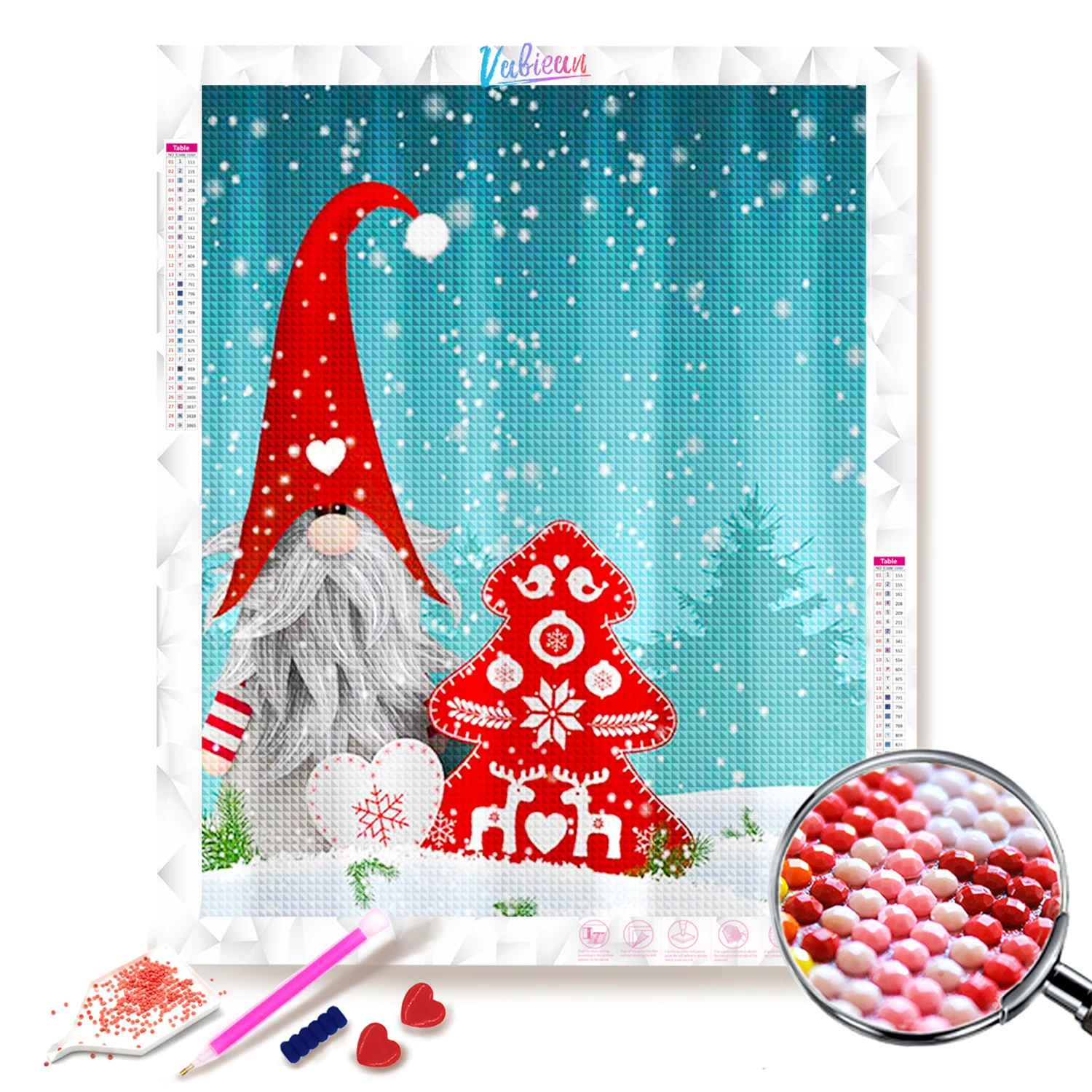 Vabiean 5D DIY Full Drill Gnome Santa Diamond Painting Art, Dwarfs Paint by Diamonds, Elves Diamond Painting Wall Decor Art
Vabiean 5D DIY Full Drill Gnome Santa Diamond Painting Art, Dwarfs Paint by Diamonds, Elves Diamond Painting Wall Decor Art