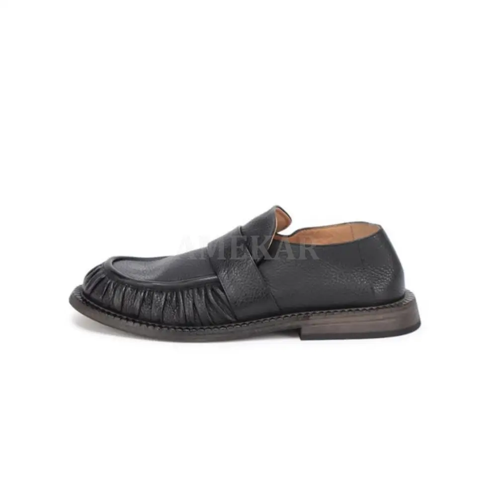 Loafers women's Leather Handmade Shoes Retro Round Toe Neutral Leather Shoes women's British Style Flat Shoes
Loafers women's Leather Handmade Shoes Retro Round Toe Neutral Leather Shoes women's British Style Flat Shoes