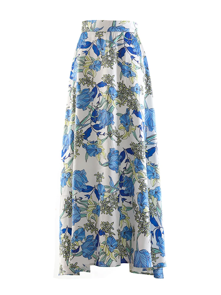 High Waist Blue Pattern Printed Long A-line Elegant Half-body Skirt Women Fashion Tide New Spring Autumn 2022 M415
High Waist Blue Pattern Printed Long A-line Elegant Half-body Skirt Women Fashion Tide New Spring Autumn 2022 M415