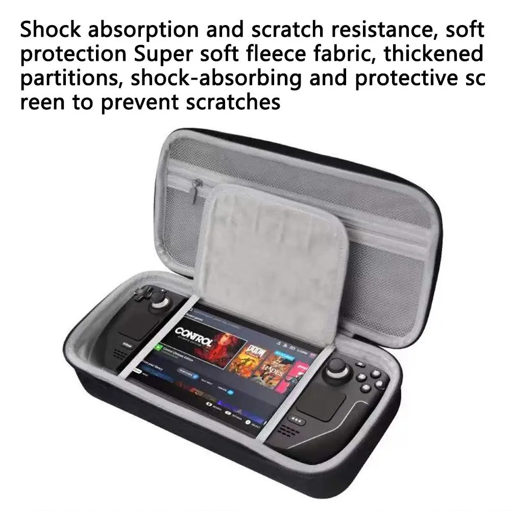 Hard Storage Bag Hand-held Non-slip Protective Pouch Large Capacity Zipper Travel Case Cover Compatible For Steam Deck Host
Hard Storage Bag Hand-held Non-slip Protective Pouch Large Capacity Zipper Travel Case Cover Compatible For Steam Deck Host