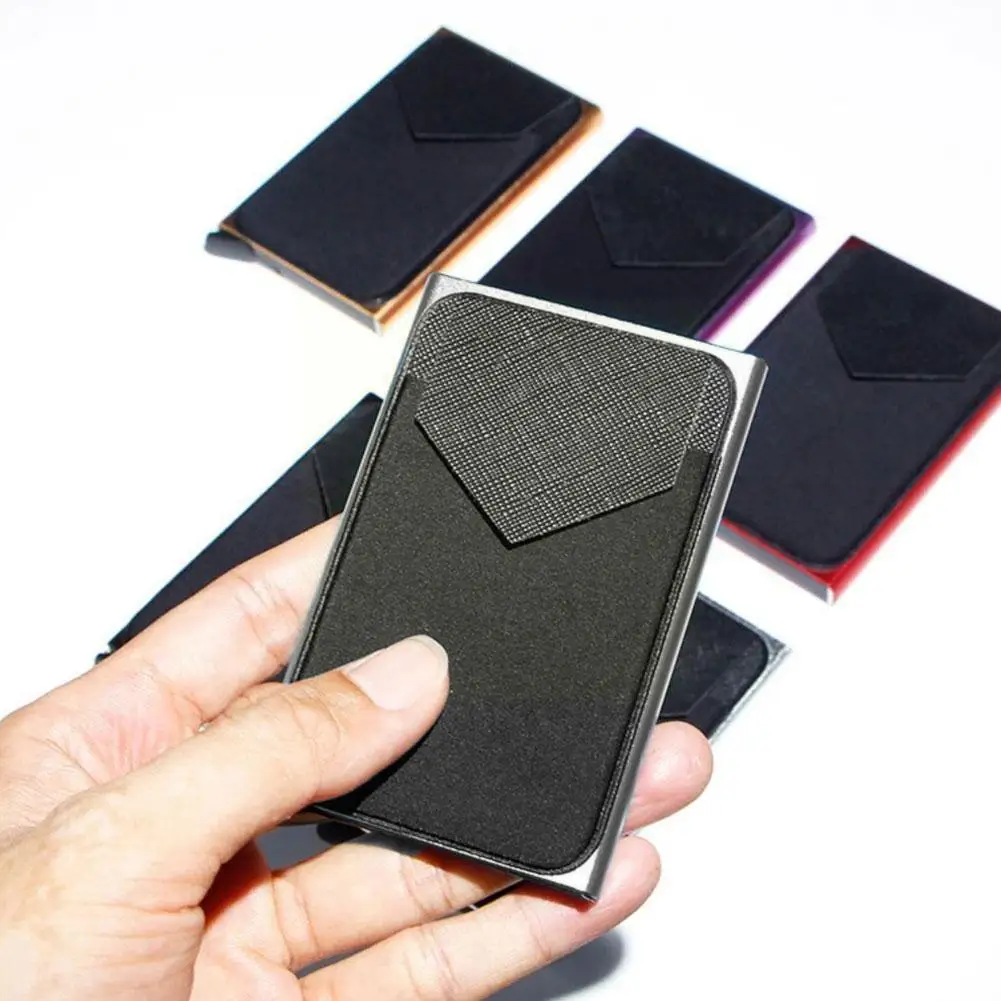 Алюминиевая искусственная зернистость, автоматическая внешняя карта, быстросъемный тонкий бумажник для мужчин и женщин E0w4
Алюминиевая искусственная зернистость, автоматическая внешняя карта, быстросъемный тонкий бумажник для мужчин и женщин E0w4