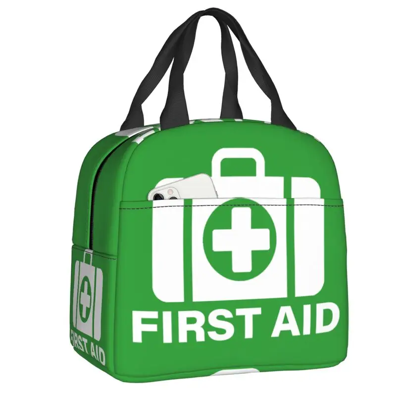 First Aid Emergency Medicine Insulated Lunch Bag for Doctor Nurse Thermal Cooler Lunch Box Women Kids Food Container Tote Bags
First Aid Emergency Medicine Insulated Lunch Bag for Doctor Nurse Thermal Cooler Lunch Box Women Kids Food Container Tote Bags