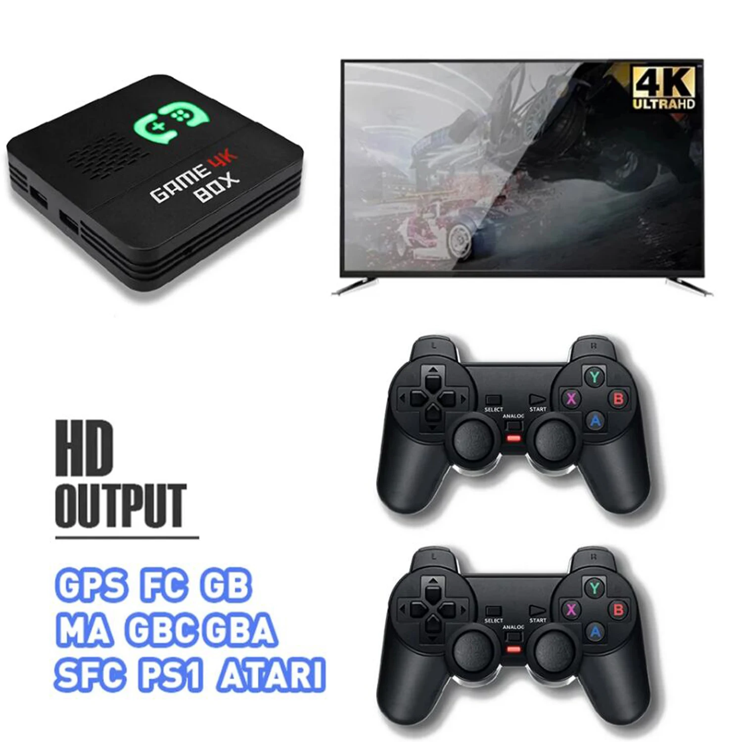 I5 Game Box 4K HD 2.4G Wireless Controllers for PSP/MAME 128GB Android TV Box Support Online Play Built-in 6700+ Games 3D Games
I5 Game Box 4K HD 2.4G Wireless Controllers for PSP/MAME 128GB Android TV Box Support Online Play Built-in 6700+ Games 3D Games