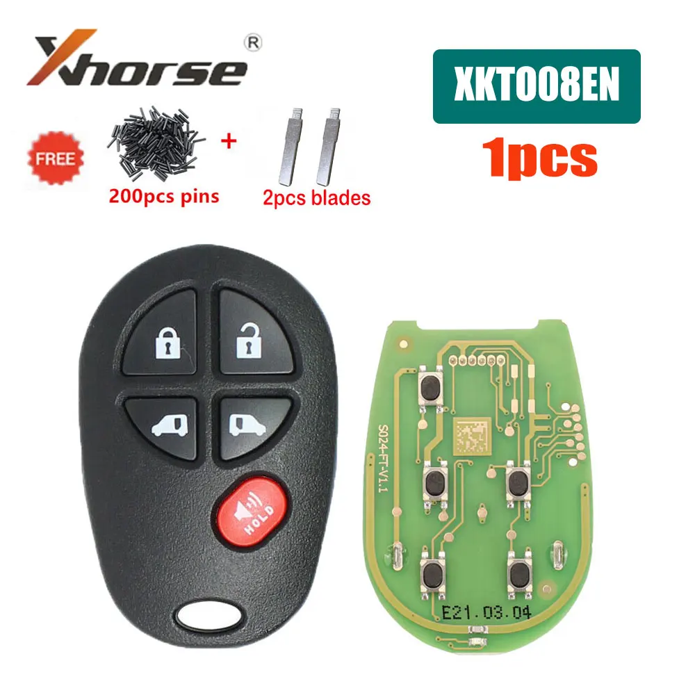 1pcs/lot Xhorse 5 Buttons Universal VVDI Wire Remote Key XKTO08EN for Toyota Car Remote Key for VVDI Mini Key Tool VVDI2 Car Key
1pcs/lot Xhorse 5 Buttons Universal VVDI Wire Remote Key XKTO08EN for Toyota Car Remote Key for VVDI Mini Key Tool VVDI2 Car Key