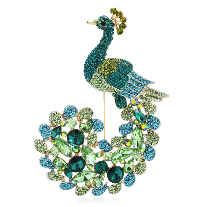 Wuli&baby Large Luxury Peacock Brooches For Women Unisex 2-color Rhinestone Big Bird Party Office Brooch Pin Gifts
Wuli&baby Large Luxury Peacock Brooches For Women Unisex 2-color Rhinestone Big Bird Party Office Brooch Pin Gifts