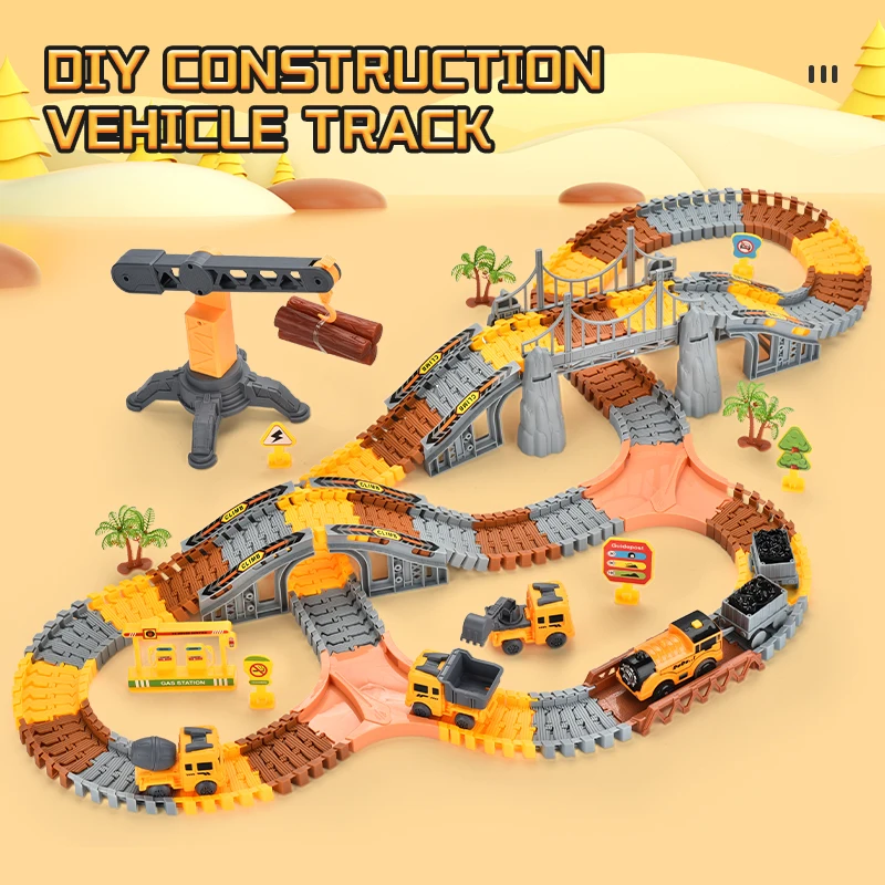DIY Car Race Magic Rail Track Sets Brain Game Flexible Curved Creates Vehicles Toys Plastic Colored Railroad for Child's Gifts
DIY Car Race Magic Rail Track Sets Brain Game Flexible Curved Creates Vehicles Toys Plastic Colored Railroad for Child's Gifts