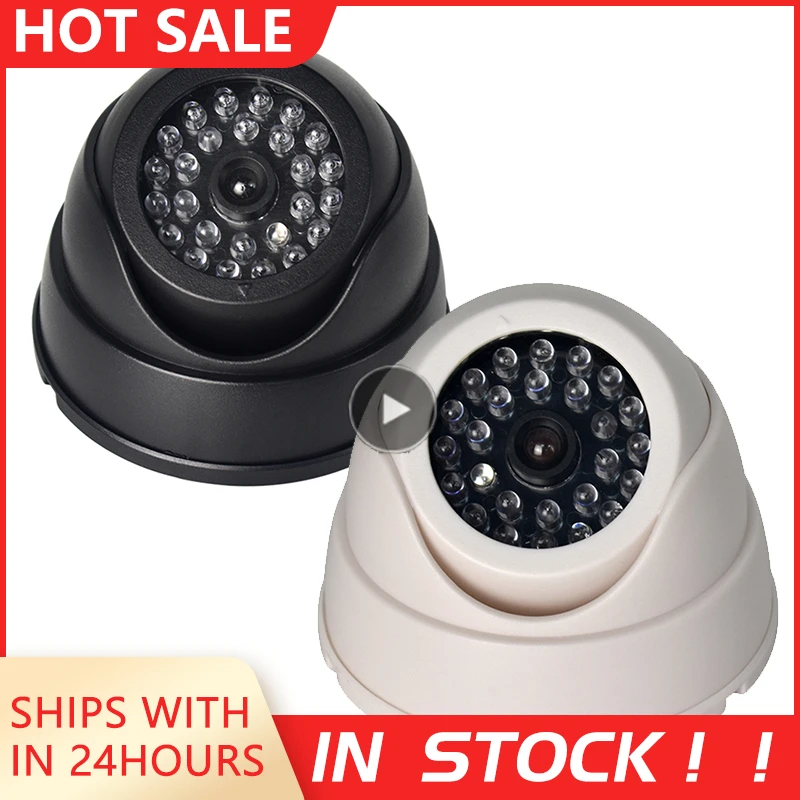 

Dummy Dome Fake Security Camera CCTV 30pc False IR LED W/ Flashing Red LED Light Simulation Camera Surveillance Camera Security