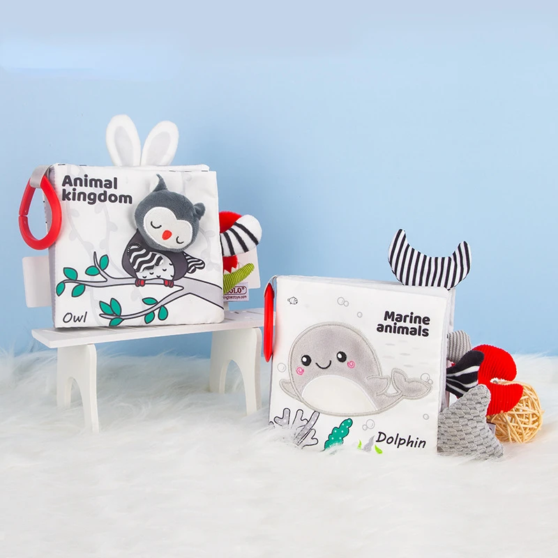 Infant Baby Cloth Book Black and White Tail Cloth Book Stimulates A Variety of Tactile Training Not Rotten Cloth Book 0-3 Years
Infant Baby Cloth Book Black and White Tail Cloth Book Stimulates A Variety of Tactile Training Not Rotten Cloth Book 0-3 Years