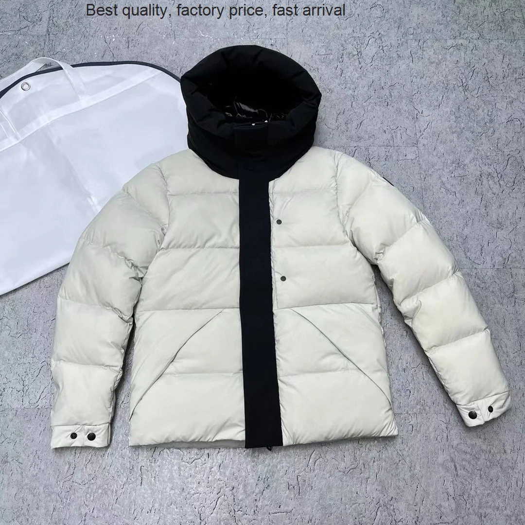 High quality luxury brand winter men's jacket Letter Embroidery black hooded stand collar leisure Fashion warmth coat Solid colo
High quality luxury brand winter men's jacket Letter Embroidery black hooded stand collar leisure Fashion warmth coat Solid colo
