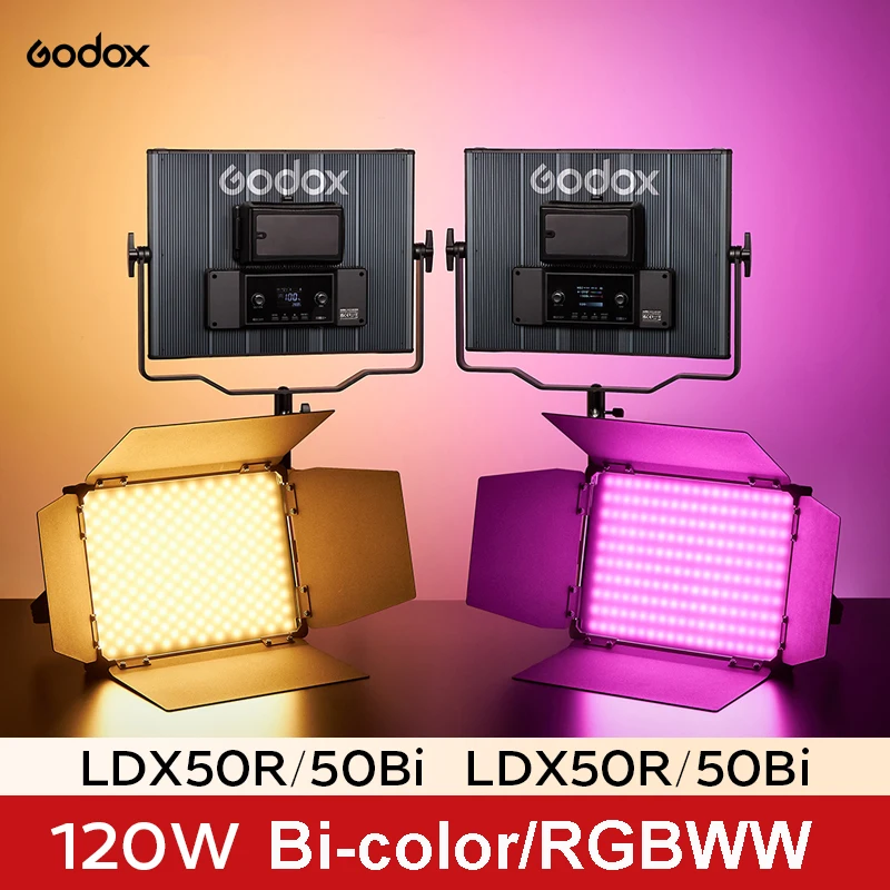 Godox LDX50Bi/50R/100Bi/100R Bi-color RGBWW Panel Light LED Video Light Panel Support App Control for Live Video Photography
Godox LDX50Bi/50R/100Bi/100R Bi-color RGBWW Panel Light LED Video Light Panel Support App Control for Live Video Photography