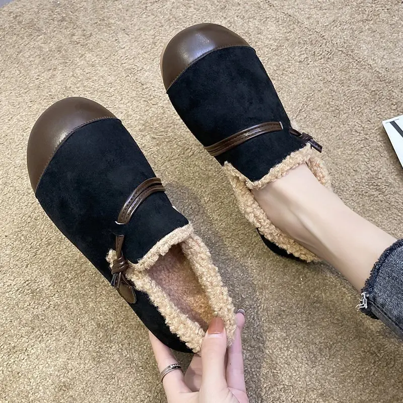 2022 Plush Women Shoes Buckle Strap Slip-on Furry Flat Casual Shoes Winter Warm Loafers Female Cotton Shoes Zapatillas Mujer
2022 Plush Women Shoes Buckle Strap Slip-on Furry Flat Casual Shoes Winter Warm Loafers Female Cotton Shoes Zapatillas Mujer