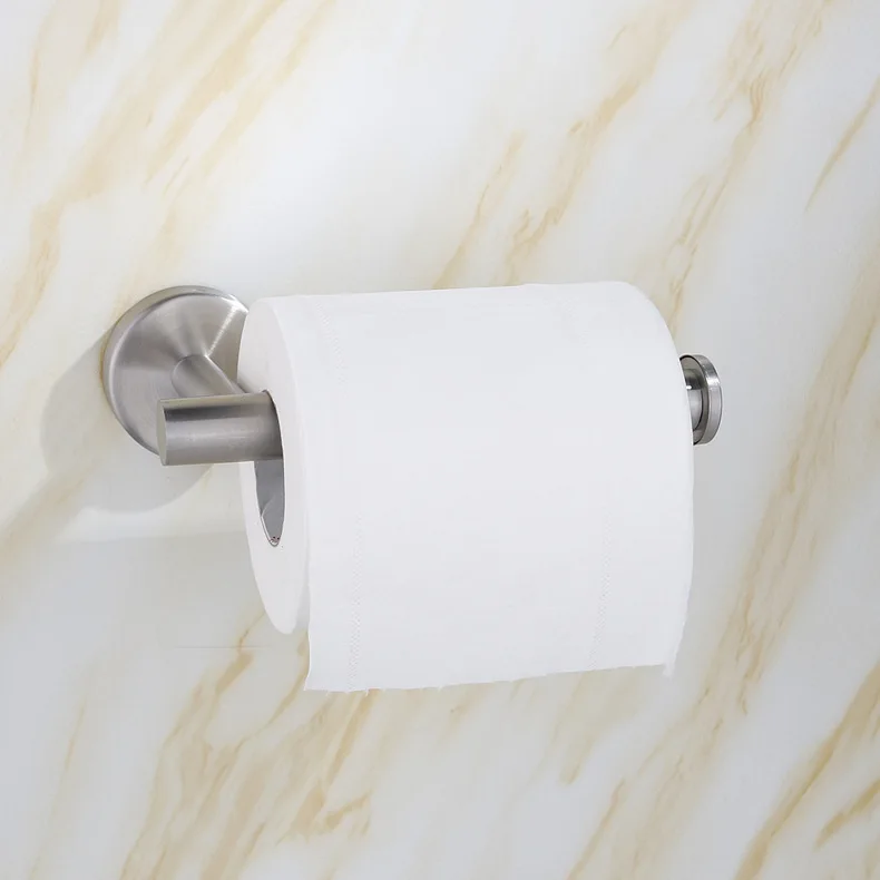 Самоклеящийся настенный держатель для рулона туалетной бумаги из нержавеющей
