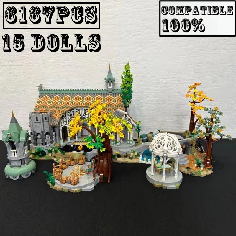 NEW IN 6167Pcs Famous Movie Rivendell 10316 Lorded of the Rings Castle Building Blocks Bricks Movie Scene Model Gift Toys Kids
NEW IN 6167Pcs Famous Movie Rivendell 10316 Lorded of the Rings Castle Building Blocks Bricks Movie Scene Model Gift Toys Kids