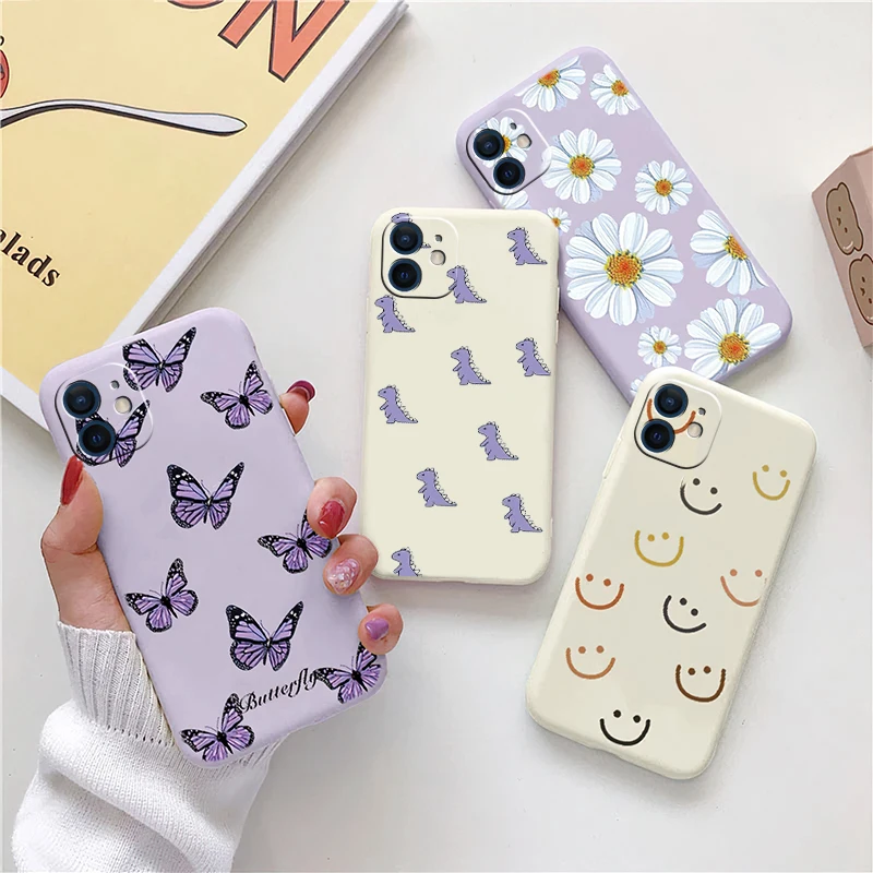 Flower Phone Case For iPhone 11 13 12 Pro Max Mini 6 6s 7 8 XR X XS SE 2022 TPU Cute Butterfly Simple INS Style Soft Phone Cover
Flower Phone Case For iPhone 11 13 12 Pro Max Mini 6 6s 7 8 XR X XS SE 2022 TPU Cute Butterfly Simple INS Style Soft Phone Cover