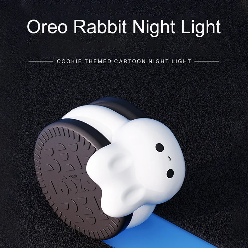 Oreo Rabbit Night Light Easter Bunny 2023 Charging Cartoon Creative Mini Silicone Light New Year Gift Cute Lamp For Children
Oreo Rabbit Night Light Easter Bunny 2023 Charging Cartoon Creative Mini Silicone Light New Year Gift Cute Lamp For Children