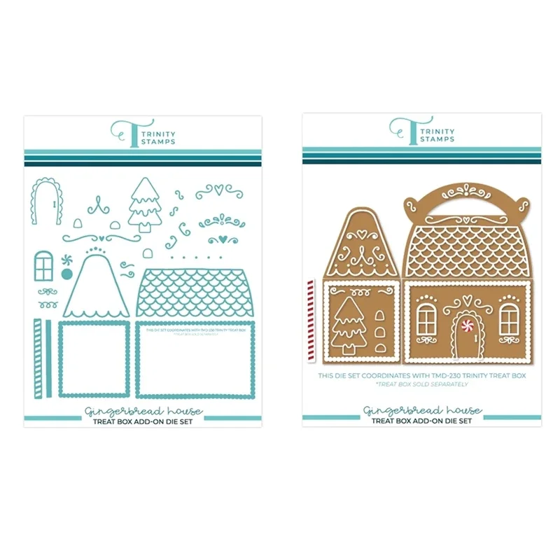 GingerbreadHouse Treat Box Addon Metal Cutting Dies New 2023 Scrapbooking For Paper Making Embossing Frame Card no Stamps 
GingerbreadHouse Treat Box Addon Metal Cutting Dies New 2023 Scrapbooking For Paper Making Embossing Frame Card no Stamps