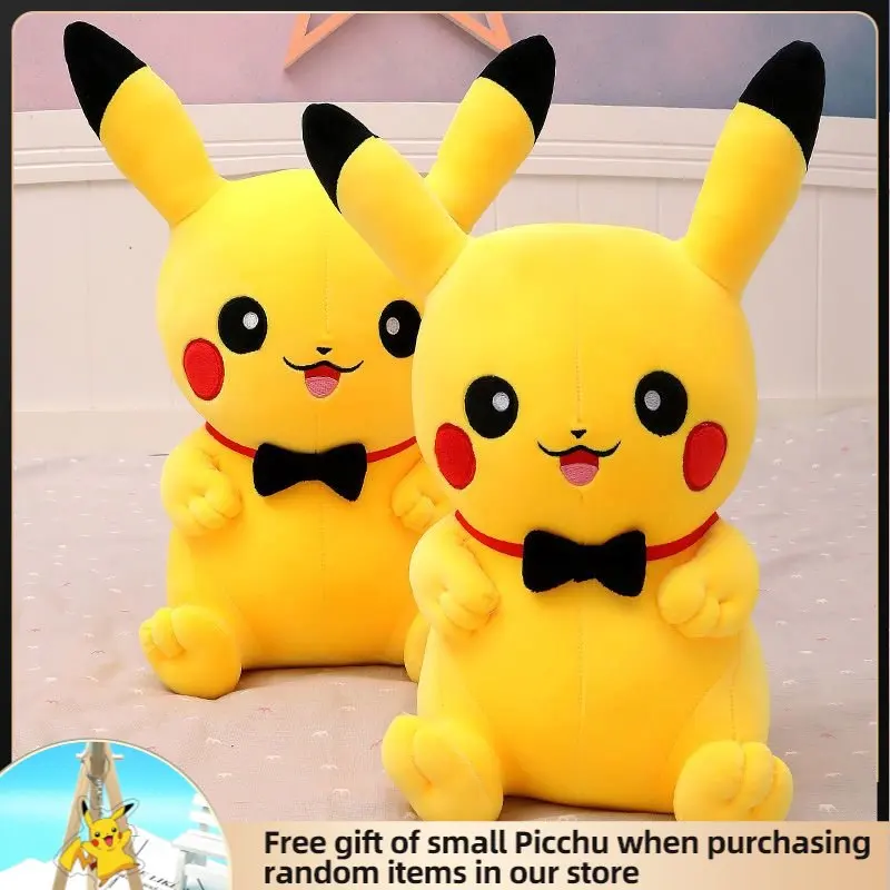 Плюшевая игрушка Takara Tomy Pokemon, Аниме Пикачу, подушка для сна, мягкая фигурка, кукла, рождественский подарок для ребенка, украшение для комнаты
Плюшевая игрушка Takara Tomy Pokemon, Аниме Пикачу, подушка для сна, мягкая фигурка, кукла, рождественский подарок для ребенка, украшение для комнаты