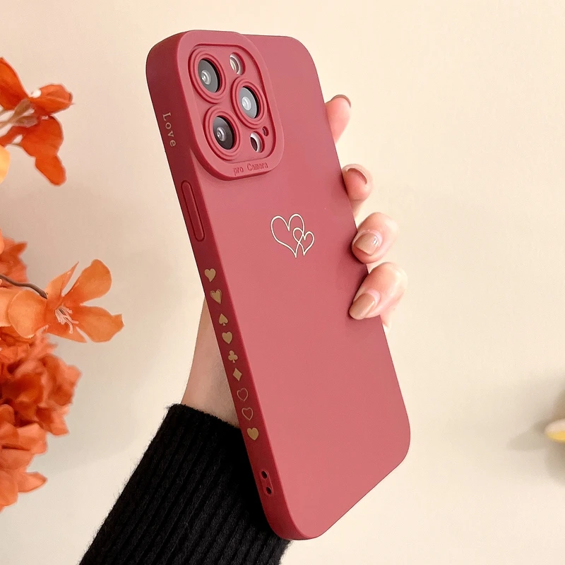 Soft Love Heart Candy Phone Case For iPhone 11 12 13 Pro Max XS X XR 7 8 Plus SE 2020 Shockproof Bumper Cases Cover
Soft Love Heart Candy Phone Case For iPhone 11 12 13 Pro Max XS X XR 7 8 Plus SE 2020 Shockproof Bumper Cases Cover