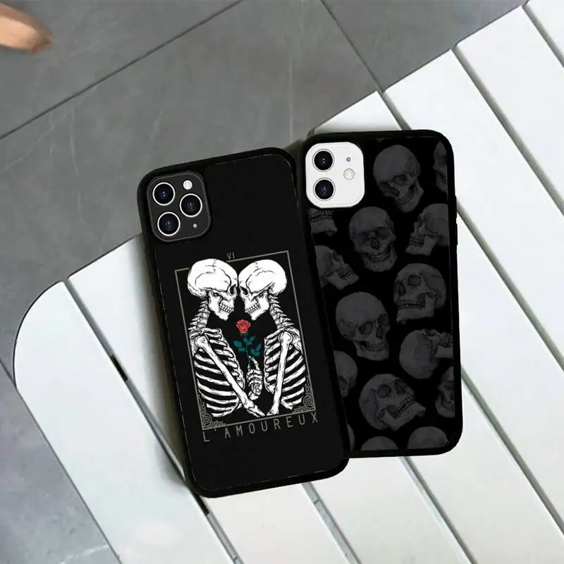 Skull Skeleton Phone Case Silicone PC+TPU Case for iPhone 11 12 13 Pro Max 8 7 6 Plus X SE XR Hard Fundas
Skull Skeleton Phone Case Silicone PC+TPU Case for iPhone 11 12 13 Pro Max 8 7 6 Plus X SE XR Hard Fundas