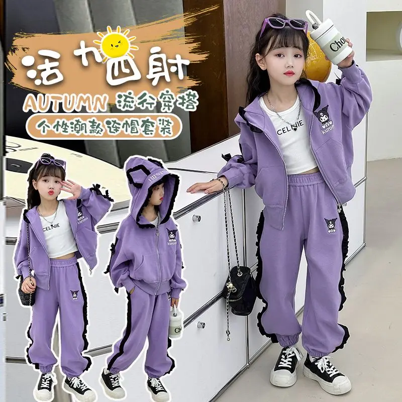 23 Sanrio Children Kuromi Casual Outfit Anime Figure Sportswear Set Coat for Kids Girl Sweet Student Cartoon Cute Hot New Style
23 Sanrio Children Kuromi Casual Outfit Anime Figure Sportswear Set Coat for Kids Girl Sweet Student Cartoon Cute Hot New Style
