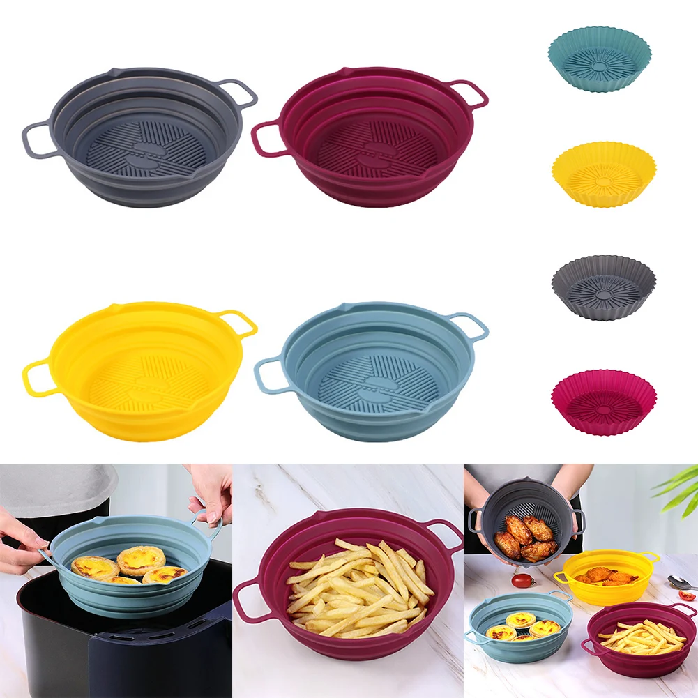 Reusable Air Fryers Oven Baking Tray Fried Chicken Basket Mat Airfryer Silicone Pot Round Replacemen Grill Pan Accessories
Reusable Air Fryers Oven Baking Tray Fried Chicken Basket Mat Airfryer Silicone Pot Round Replacemen Grill Pan Accessories