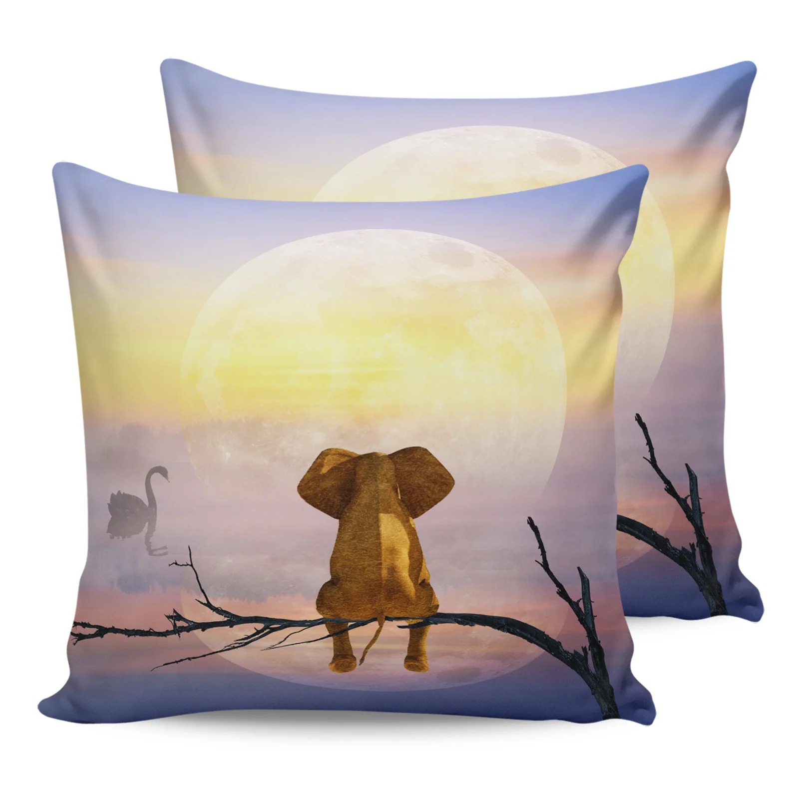 Слон Дерево Луна озеро вода Подушка Чехол домашний диван Декор Наволочка для гостиной комплект из двух предметов декоративные подушки чехо... 
Слон Дерево Луна озеро вода Подушка Чехол домашний диван Декор Наволочка для гостиной комплект из двух предметов декоративные подушки чехо...