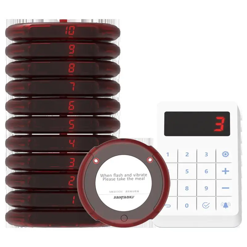 JIANTAO JT-9303 With 10 Strong Signal Pager Receiver Wireless Calling Pager System Coaster Restaurant Buzzer For Hookah Food
JIANTAO JT-9303 With 10 Strong Signal Pager Receiver Wireless Calling Pager System Coaster Restaurant Buzzer For Hookah Food