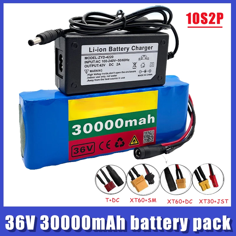 36V 30000mAh 18650 Rechargeable li-ion battery pack Bike Battery for electric scooter 36V Ebike Batterie
36V 30000mAh 18650 Rechargeable li-ion battery pack Bike Battery for electric scooter 36V Ebike Batterie