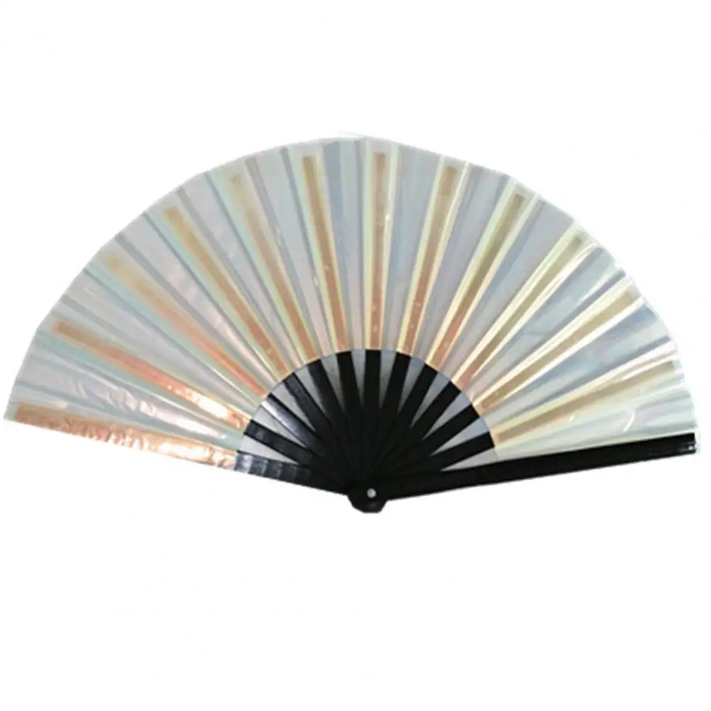 Folding Fan Chinese Fan 13 Ribs Burr Free Transparent 13 Inch Large Shining Rave Hand Fan Outfit Accessories Performance Prop
Folding Fan Chinese Fan 13 Ribs Burr Free Transparent 13 Inch Large Shining Rave Hand Fan Outfit Accessories Performance Prop