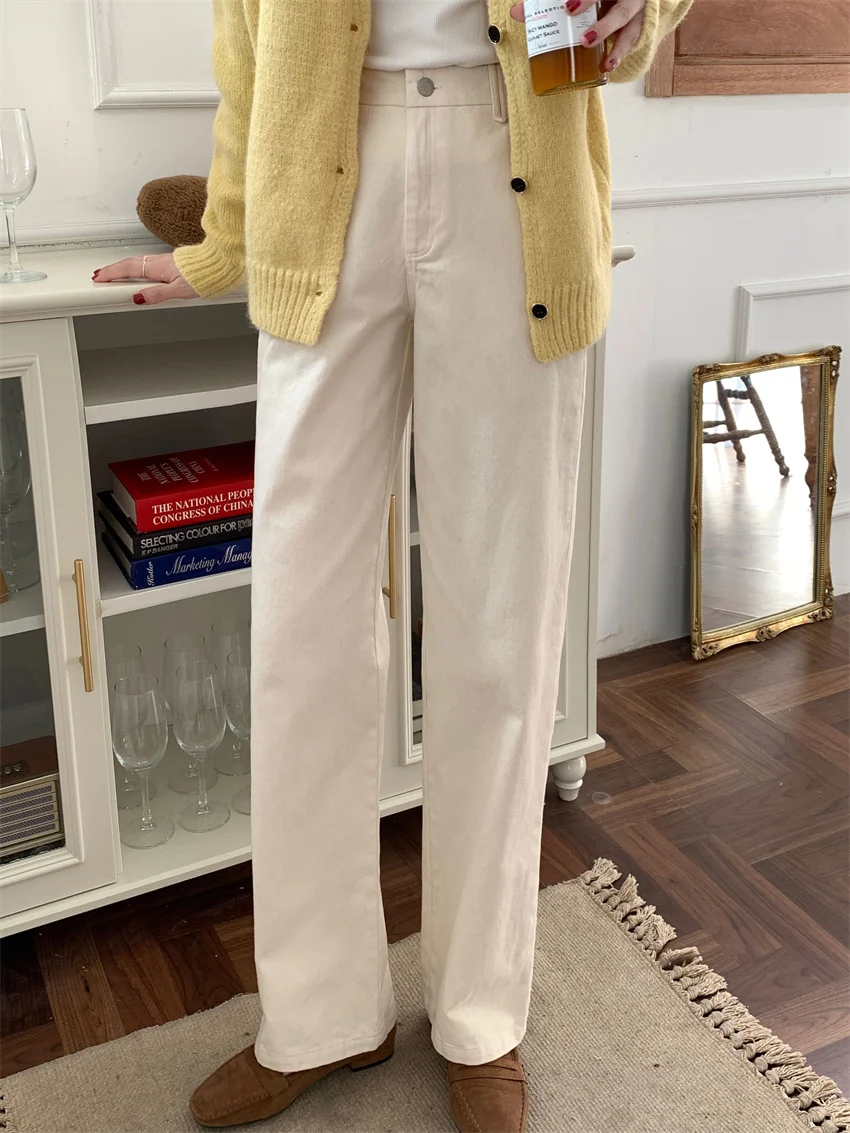HziriP 5 Colors Solid Spring Loose-Fitting Women Trousers Straight Casual High Waist New All Match Streetwear Office Lady Hot
HziriP 5 Colors Solid Spring Loose-Fitting Women Trousers Straight Casual High Waist New All Match Streetwear Office Lady Hot