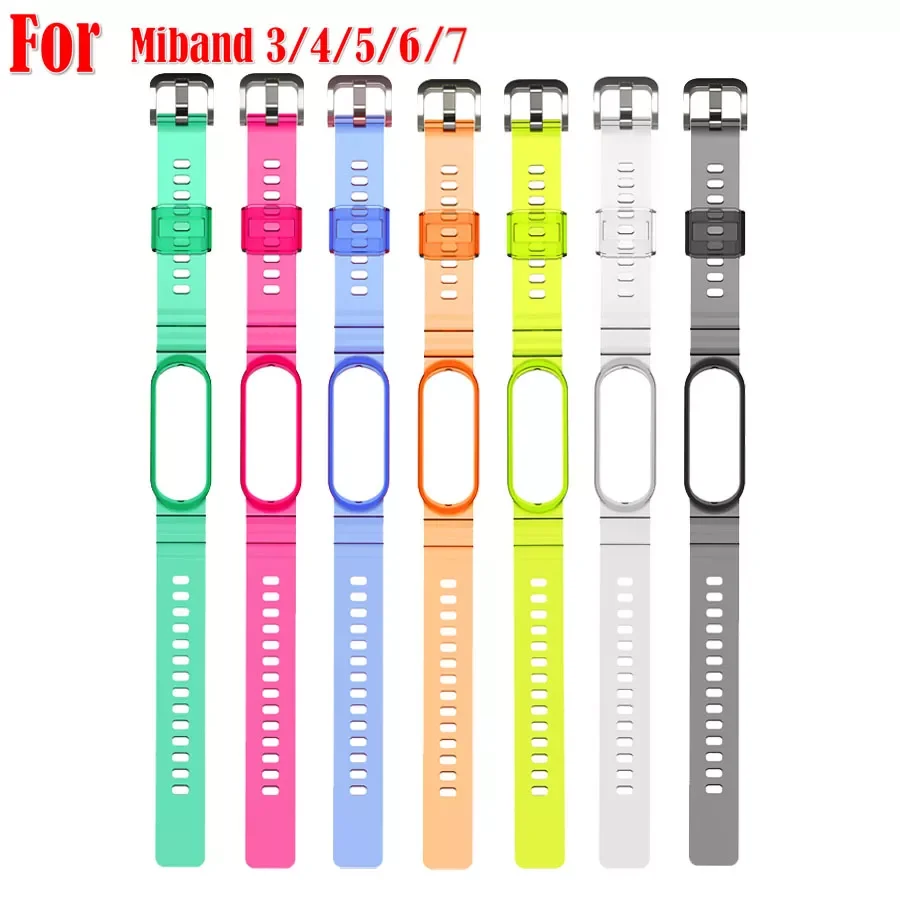 For Xiaomi Mi Band 7 6 5 4 3 Strap Clear Silicone Replacement Bracelet Transparent Color Wristband for Xiaomi Miband 5 6 7Straps
For Xiaomi Mi Band 7 6 5 4 3 Strap Clear Silicone Replacement Bracelet Transparent Color Wristband for Xiaomi Miband 5 6 7Straps