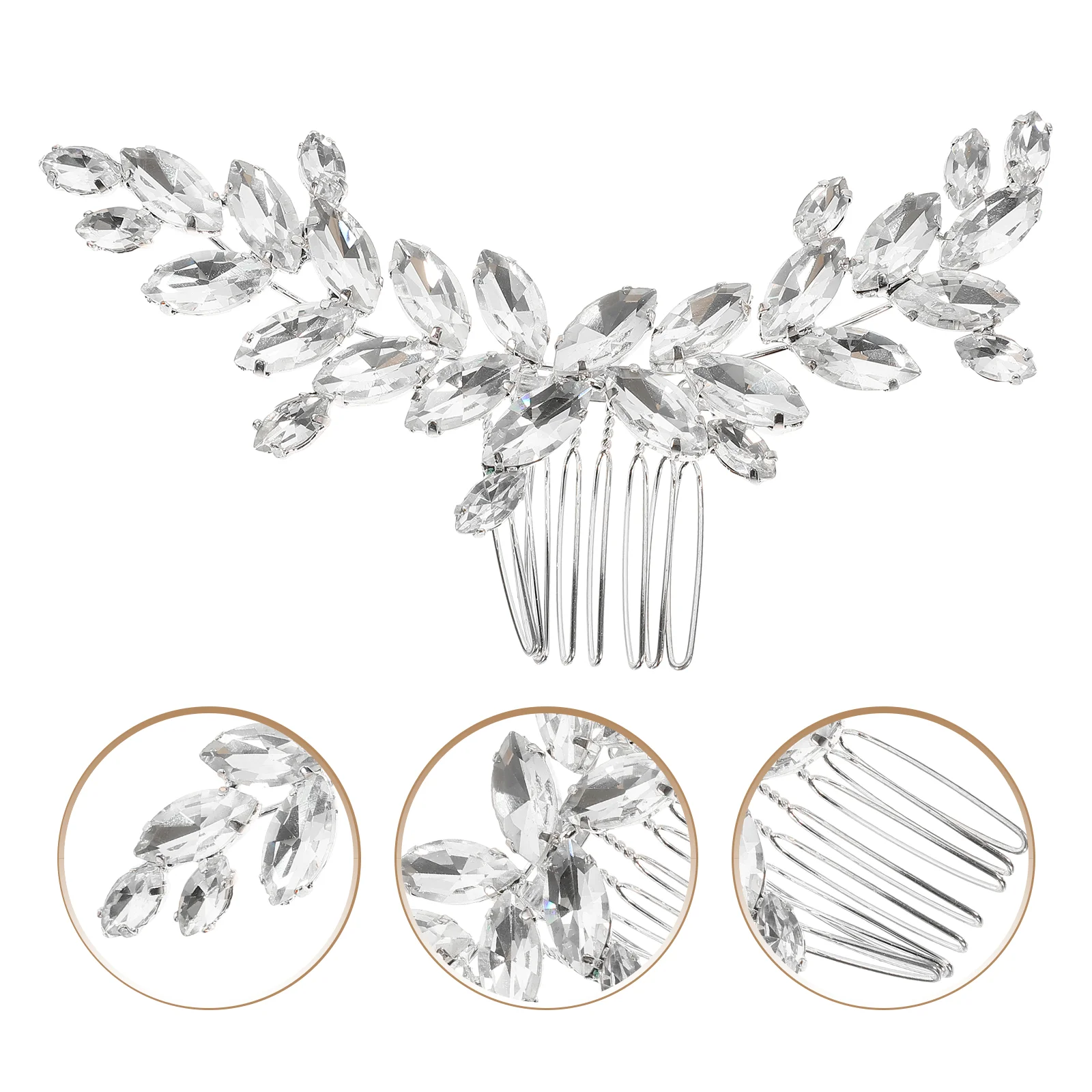 Rhinestone Clips Hair Decorative Combs Girl Headpiece Women Accessories Bride Hairpin Silver
Rhinestone Clips Hair Decorative Combs Girl Headpiece Women Accessories Bride Hairpin Silver