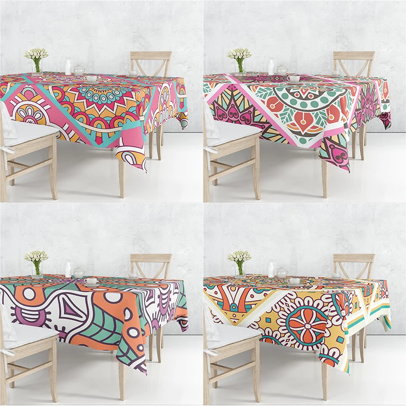 Mandala Floral Patterns Flax Linen Tablecloth Table Dustproof Cover Heat Resistant Kitchen Dining Room Decoration Multiple Sizes
Mandala Floral Patterns Flax Linen Tablecloth Table Dustproof Cover Heat Resistant Kitchen Dining Room Decoration Multiple Sizes