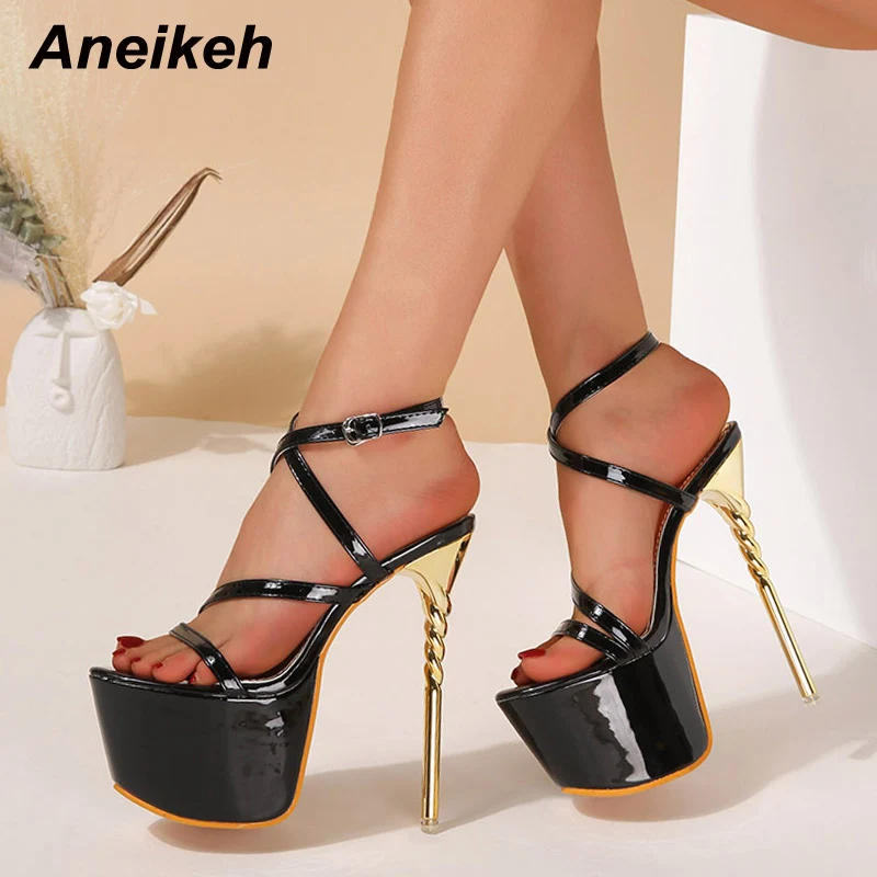 Aneikeh Night Club Striptease Pole Dance Super High Heel Sandals Fashion Sexy Women Platform Slim Fitting High Heel Shoes 35-43
Aneikeh Night Club Striptease Pole Dance Super High Heel Sandals Fashion Sexy Women Platform Slim Fitting High Heel Shoes 35-43