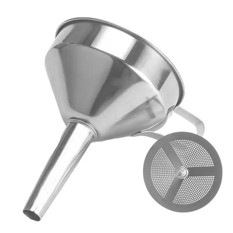 Flask Funnel Small Mouth Mini Bar Rustproof Stainless Steel Multifunctional Stainer Detachable Filter Narrow Mouth Bottle
Flask Funnel Small Mouth Mini Bar Rustproof Stainless Steel Multifunctional Stainer Detachable Filter Narrow Mouth Bottle