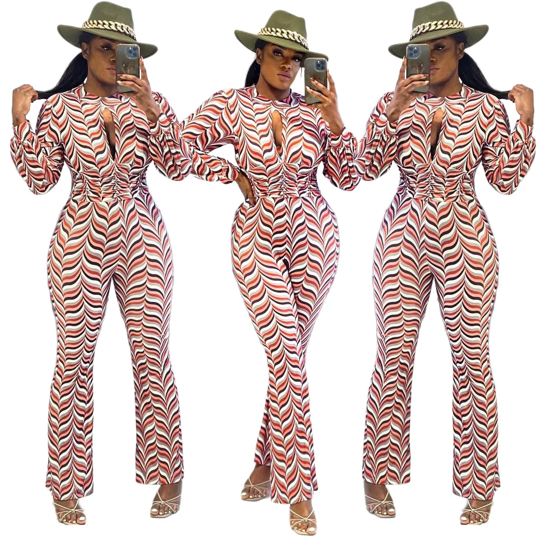 Chiclover Long Sleeve One Piece Sexy Hollow Out Nightclub Outfit Women Bell Bottom Jumpsuit Printed Wholesale Dropshipping
Chiclover Long Sleeve One Piece Sexy Hollow Out Nightclub Outfit Women Bell Bottom Jumpsuit Printed Wholesale Dropshipping