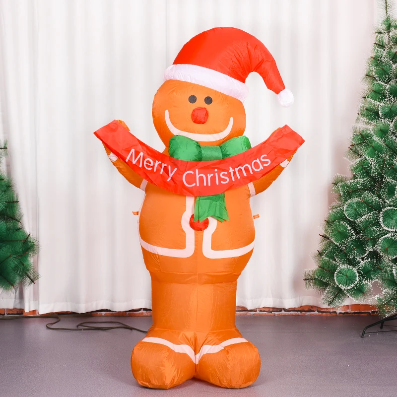 Gingerbread Man Inflatable Toys Xmas Decoration LED Lights Merry Chirstmas Inflatable Doll Outdoor Decor New Year Party Ornament
Gingerbread Man Inflatable Toys Xmas Decoration LED Lights Merry Chirstmas Inflatable Doll Outdoor Decor New Year Party Ornament