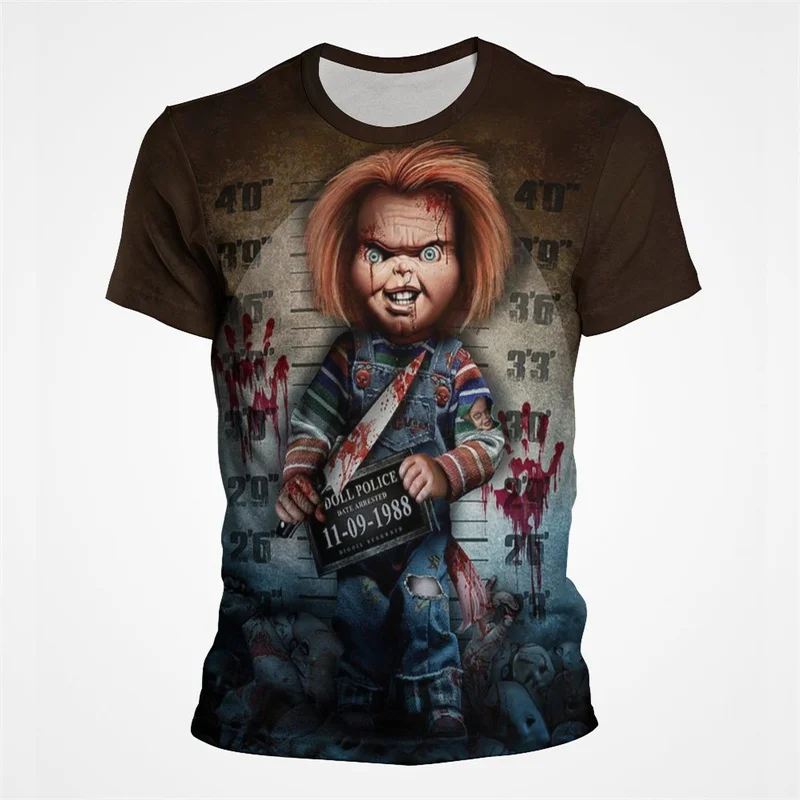 Child's Play Chucky Printed Men T-shirts Hot Selling Horror Style Male Clothes Summer Oversize Short Sleeve Fashion Man T Shirts
Child's Play Chucky Printed Men T-shirts Hot Selling Horror Style Male Clothes Summer Oversize Short Sleeve Fashion Man T Shirts