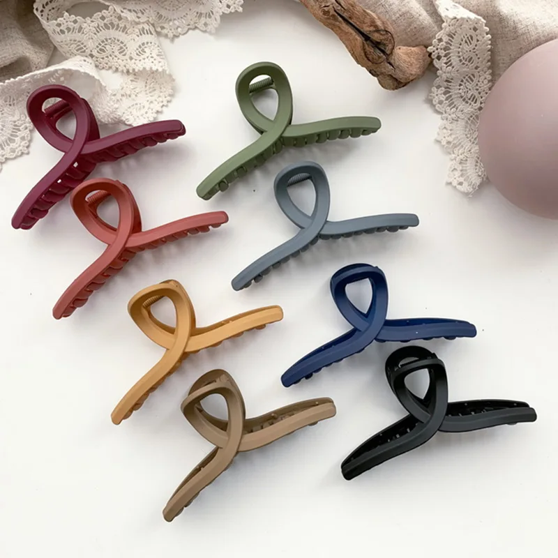 Korea Extra Large Hair Grab Acrylic Frosted Cross-Plate Hair Grab Clip Shark Clip Simple Grasping Plate Bathing Scratching Hair
Korea Extra Large Hair Grab Acrylic Frosted Cross-Plate Hair Grab Clip Shark Clip Simple Grasping Plate Bathing Scratching Hair