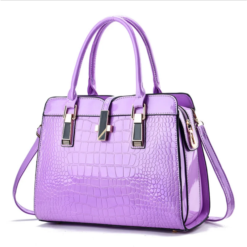 Women Handbag Large-Capacity Fashion Bright Leather Crocodile Pattern One-Shoulder Messenger Bag High-End Luxury Women's Bags
Women Handbag Large-Capacity Fashion Bright Leather Crocodile Pattern One-Shoulder Messenger Bag High-End Luxury Women's Bags