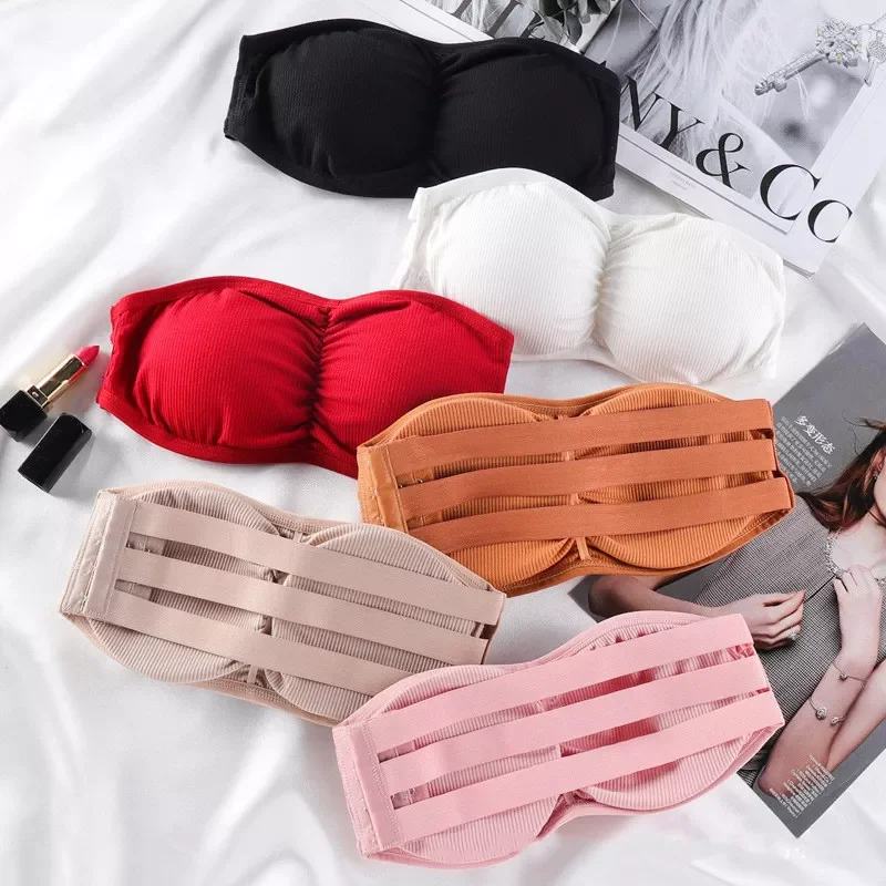 2021 New Seamless Women Tube Tops Strapless Sexy Bra Crop Top Back Closure Bandeau Top Underwear Female Strapless Bra Wrap Top
2021 New Seamless Women Tube Tops Strapless Sexy Bra Crop Top Back Closure Bandeau Top Underwear Female Strapless Bra Wrap Top