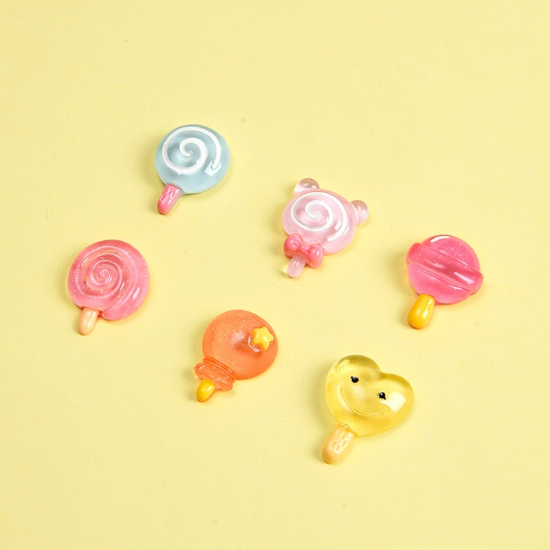 10pcs Kawaii Transparency Heart Lollipop Flatback Simulation Fake Food Miniature Resin Cabochon DIY Scrapbooking Accessories
10pcs Kawaii Transparency Heart Lollipop Flatback Simulation Fake Food Miniature Resin Cabochon DIY Scrapbooking Accessories