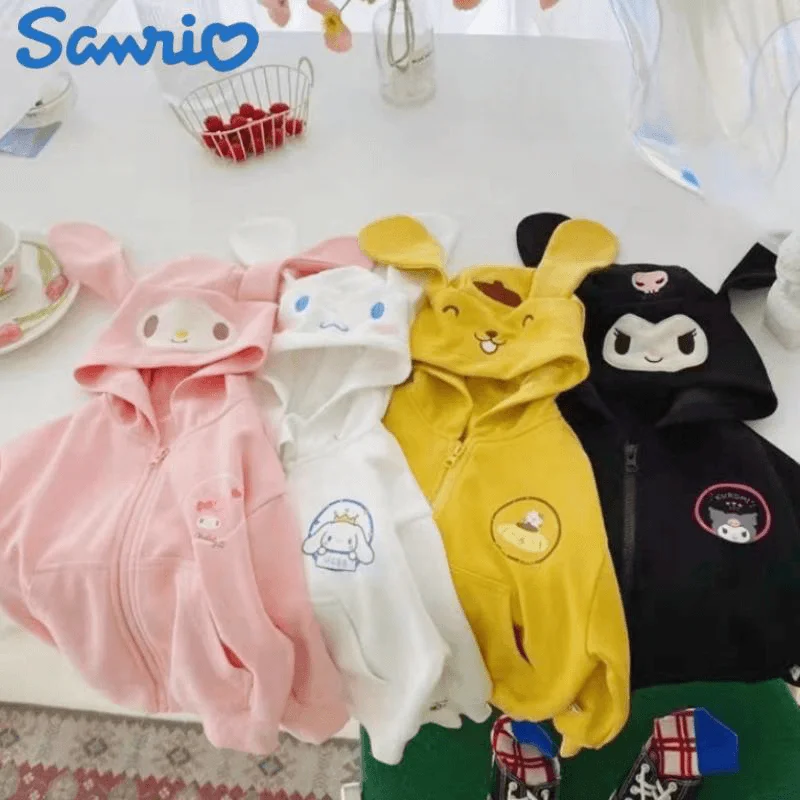 Sanrio коричная куртка детские топы для девочек милые Мультяшные на молнии с длинным рукавом весенняя куртка Детская Верхняя одежда Топы хлопковые осенние с капюшоном
Sanrio коричная куртка детские топы для девочек милые Мультяшные на молнии с длинным рукавом весенняя куртка Детская Верхняя одежда Топы хлопковые осенние с капюшоном