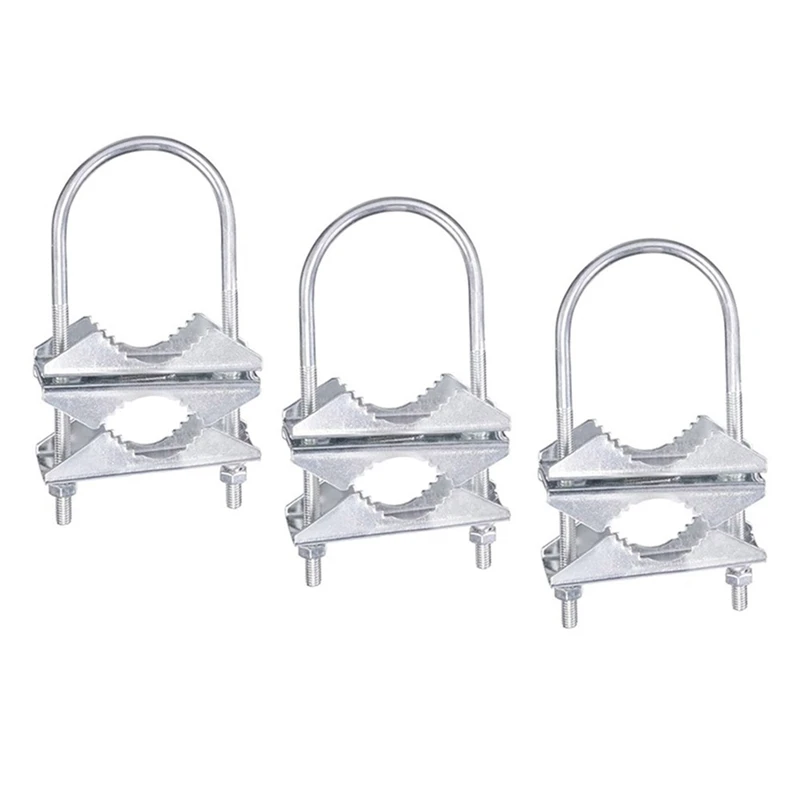 Hot YO-Double Antenna Mast Clamp V-Jaw Bracket U Bolts Pipe Mounting Hardware 3 Sets For Yagi Wifi Antenna, TV Antenna, CB Ham
Hot YO-Double Antenna Mast Clamp V-Jaw Bracket U Bolts Pipe Mounting Hardware 3 Sets For Yagi Wifi Antenna, TV Antenna, CB Ham