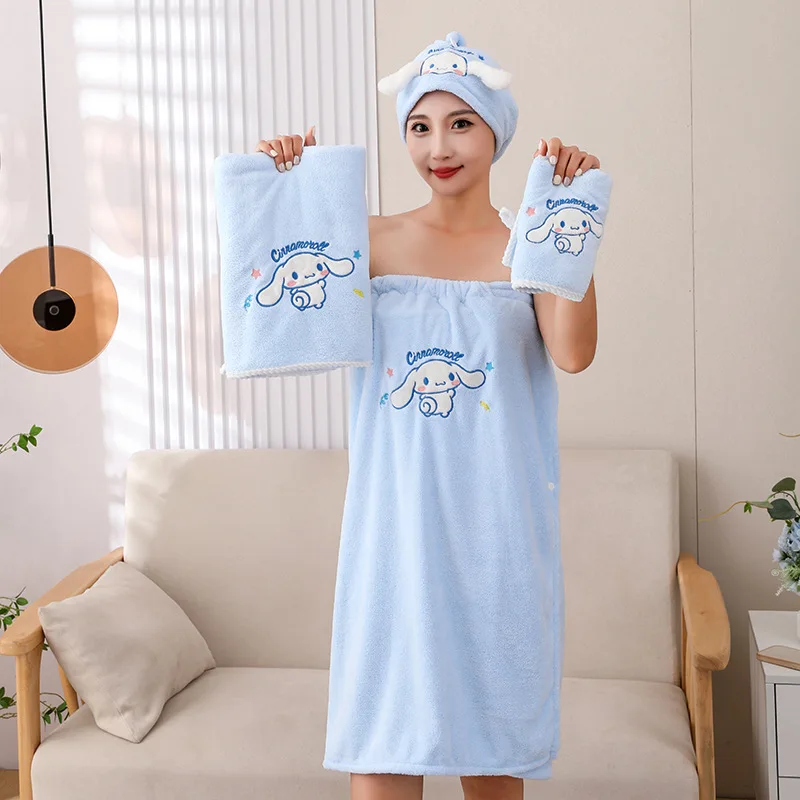 Sanrio Kawaii Cinnamoroll Bath Towel Girls Home Use Absorbent Quick Dry Cute Cartoon Dry Hair Cap Wrap Towel Toys for Kids Gifts
Sanrio Kawaii Cinnamoroll Bath Towel Girls Home Use Absorbent Quick Dry Cute Cartoon Dry Hair Cap Wrap Towel Toys for Kids Gifts