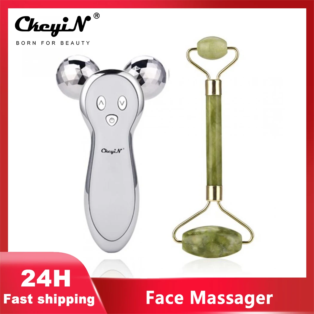 CkeyiN 3D Roller Massager for Face Jade Roller Beauty Skin Care Full Body Shape Facial Lifting Wrinkle Remover + Jade Roller 50
CkeyiN 3D Roller Massager for Face Jade Roller Beauty Skin Care Full Body Shape Facial Lifting Wrinkle Remover + Jade Roller 50