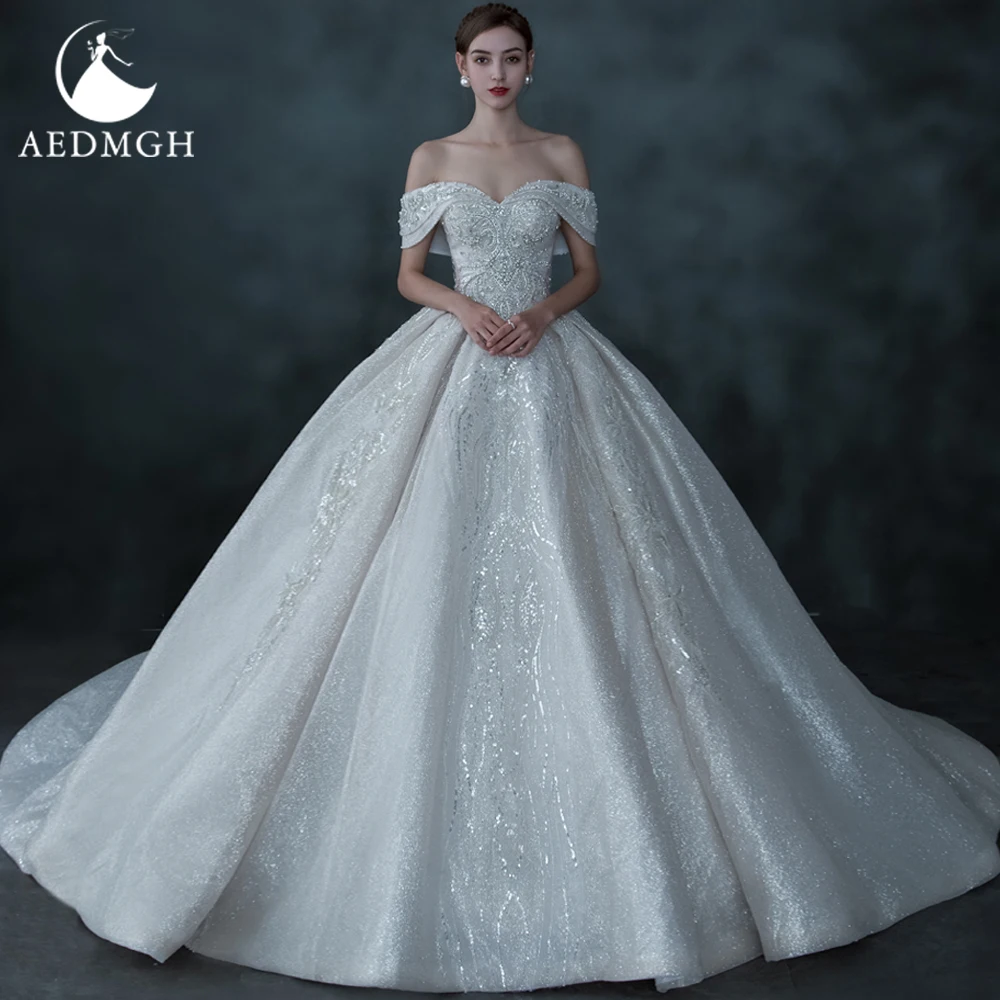 Aedmgh Ball Gown Luxury Wedding Dresses 2023 Sweetheart Off The Shoulder Bride Dress Lace Beaded Sequined Shiny Robe De Mariee
Aedmgh Ball Gown Luxury Wedding Dresses 2023 Sweetheart Off The Shoulder Bride Dress Lace Beaded Sequined Shiny Robe De Mariee