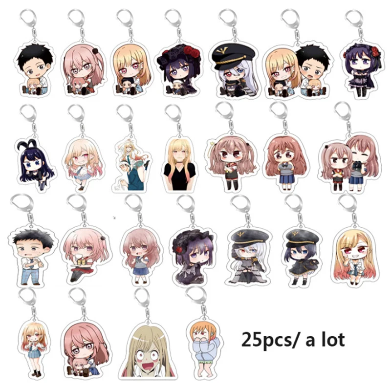 25pcs/Lot Anime My Dress Up Darling Keychain Anime Kitagawa Marin Keychain Pendant Jewelry Wholesale
25pcs/Lot Anime My Dress Up Darling Keychain Anime Kitagawa Marin Keychain Pendant Jewelry Wholesale