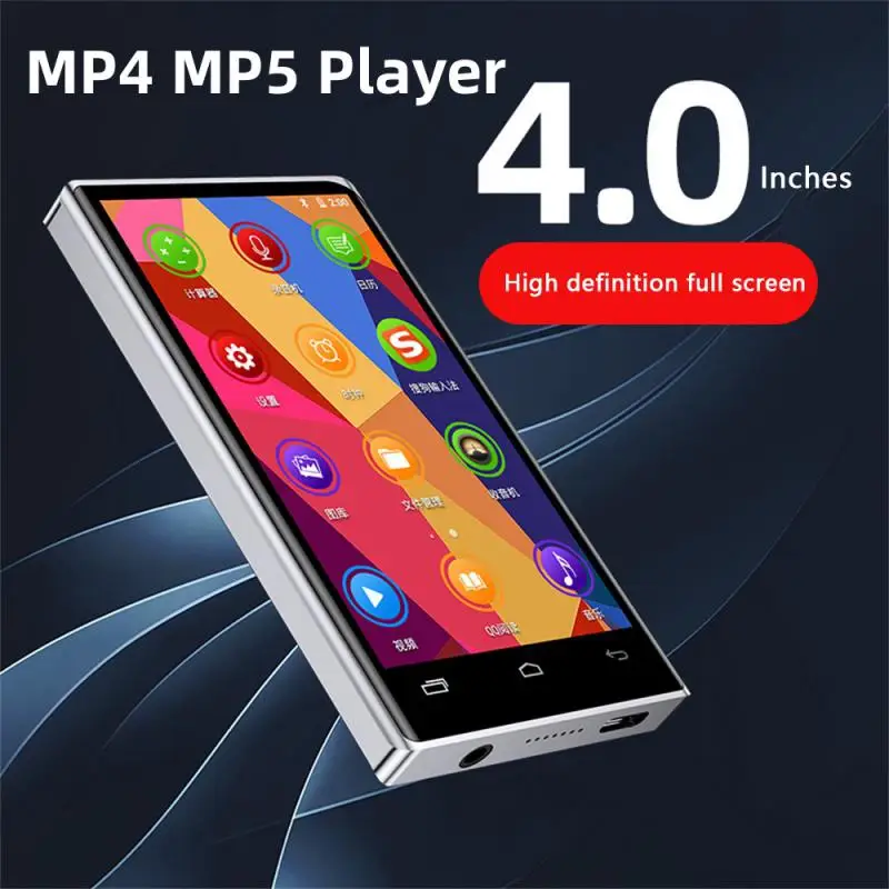 

New MP4 MP5 Player 4.0"IPS HD Touch Screen Bluetooth-compatible 5.0 FM Radio Recording E-book Music Video Player Support APE