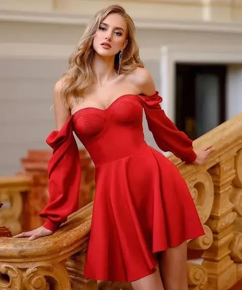 Red Sweetheart Short Homecoming Dresses Vestidos De Festa Sexy Stain Puff Sleeves Graduation Formal Party Gowns HOT
Red Sweetheart Short Homecoming Dresses Vestidos De Festa Sexy Stain Puff Sleeves Graduation Formal Party Gowns HOT